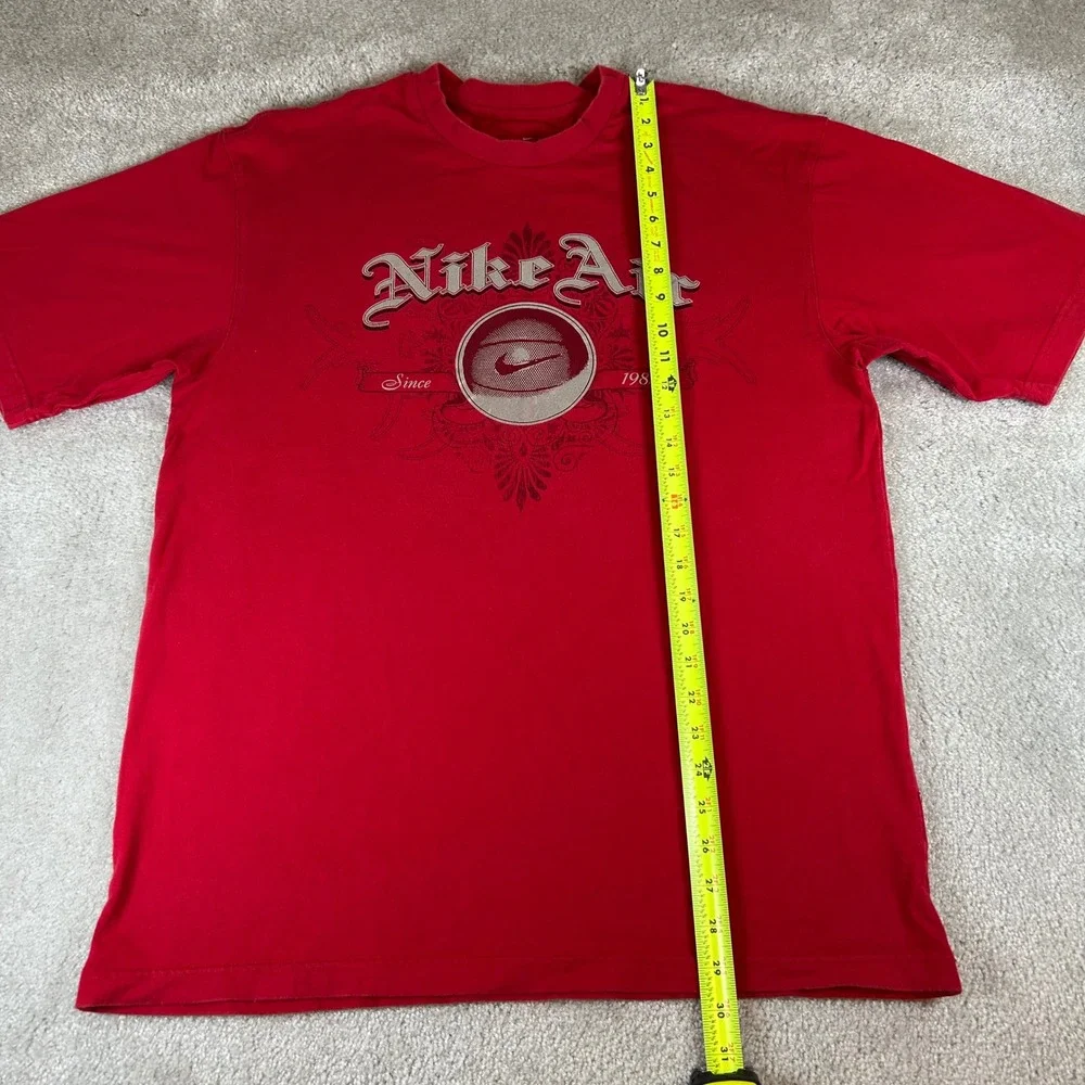 Nike Air Graphic T-Shirt Mens Medium Red Short Sleeve Basketball Since‎ 1982 Tee